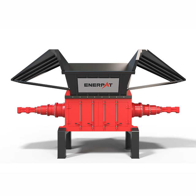 Сверхмощный гидравлический одновальный измельчитель