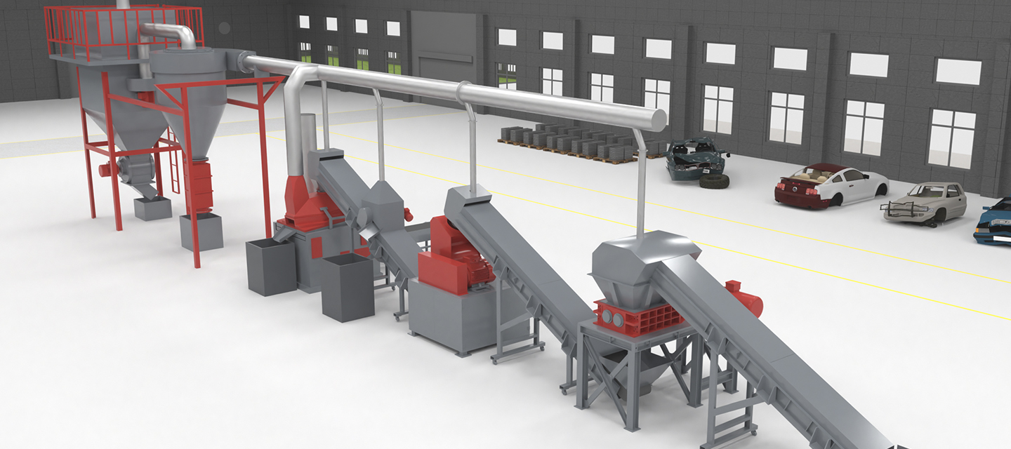 Линия по переработке холодильников