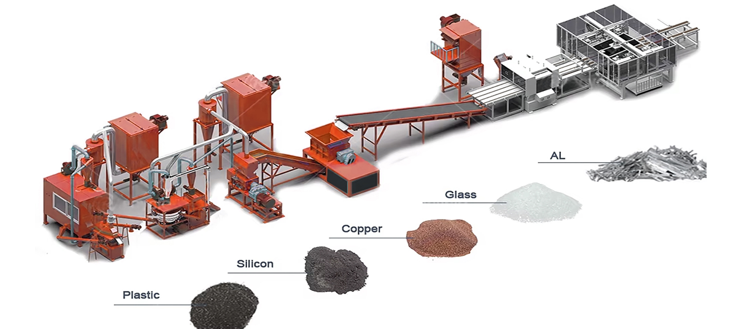 Машина для переработки солнечных панелей