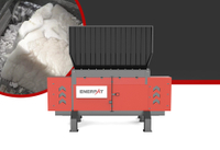 Одновальная машина для измельчения пластиковых кусков