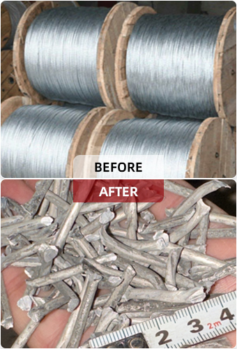 Машина для измельчения кабеля ACSR