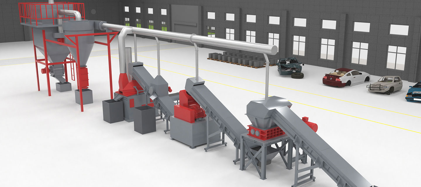 Линия по переработке холодильников