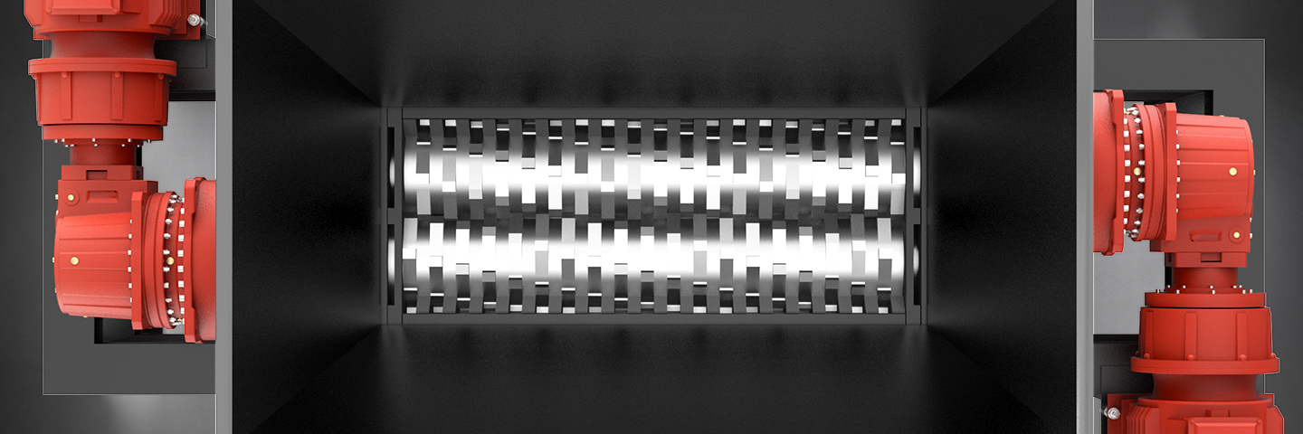 двухвальный измельчитель