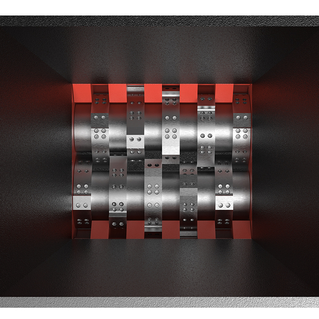 Двухвальный гидравлический стальной измельчитель