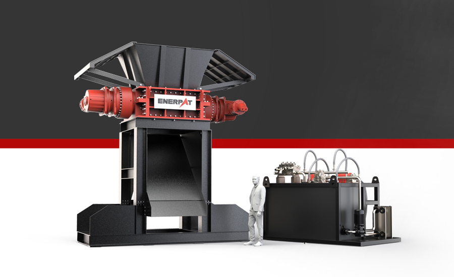 Гидравлический двухвальный стальной измельчитель